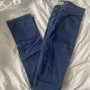 FREE PEOPLE STRAIGHT BLUE JEANS